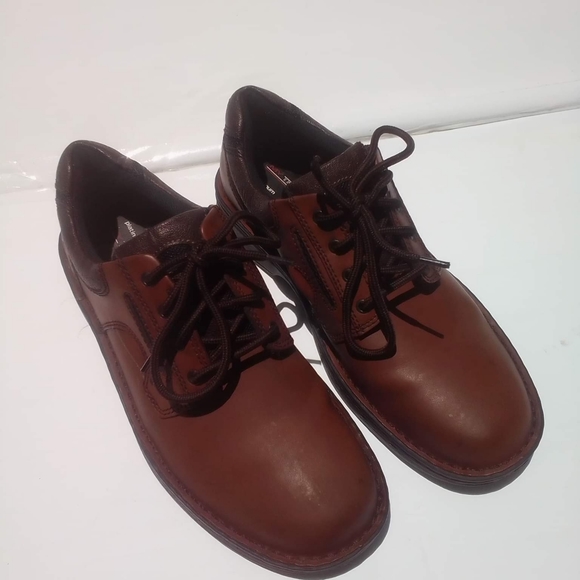 Street Cars Mens Ambassador Oxfords Shoes Brown Leather Lace Up Round Toe 10.5 M main image 6